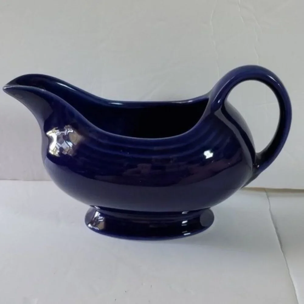 Fiestaware Fiesta CERAMIC Gravy Sauce Boat Dish Twilight Blue 18.5 OZ CONTAINER